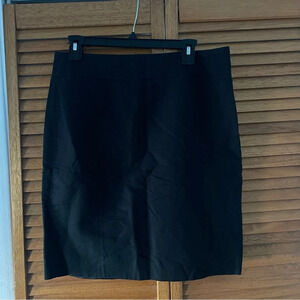 Ann Taylor Loft Women’s Linen Knee Length Black Skirt Size 10
